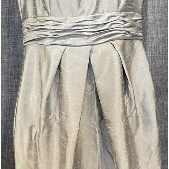 David's Bridal Sleeveless Dress with pockets Bolero Gray size 10 - Picture 5 of 8